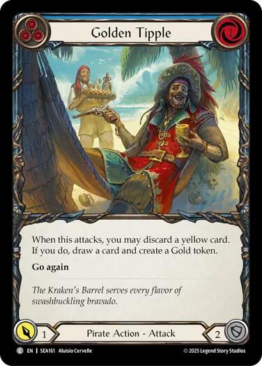 Golden Tipple (Blue) [SEA161] (High Seas)  Rainbow Foil | Magic Magpie