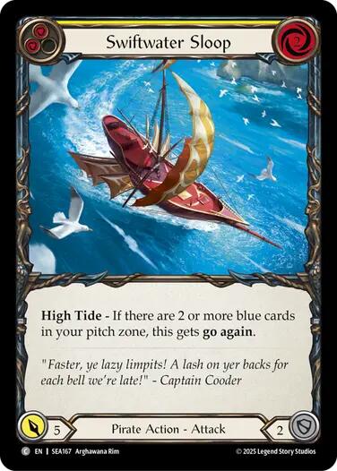 Swiftwater Sloop (Yellow) [SEA167] (High Seas)  Rainbow Foil | Magic Magpie