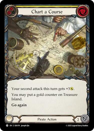 Chart a Course (Yellow) [SEA174] (High Seas)  Rainbow Foil | Magic Magpie
