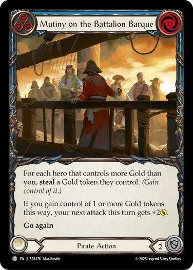 Mutiny on the Battalion Barque [SEA176] (High Seas)  Rainbow Foil | Magic Magpie