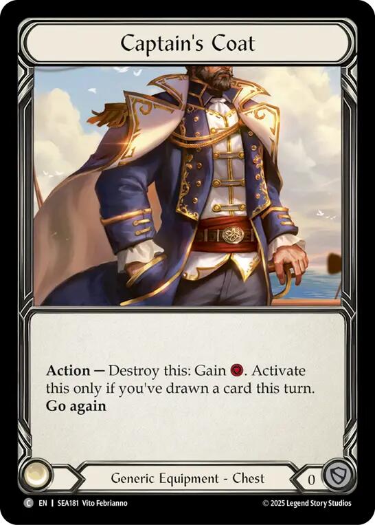 Captain's Coat [SEA181] (High Seas) | Magic Magpie