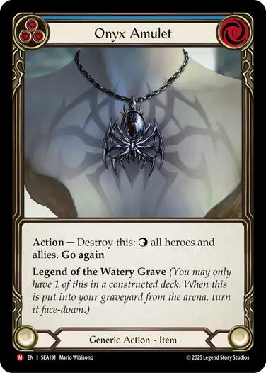 Onyx Amulet [SEA191] (High Seas) | Magic Magpie