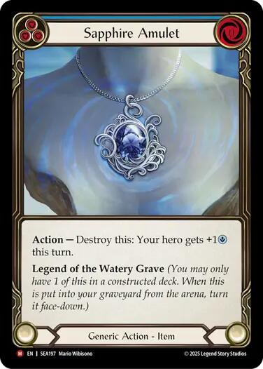 Sapphire Amulet [SEA197] (High Seas) | Magic Magpie