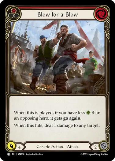 Blow for a Blow [SEA216] (High Seas)  Rainbow Foil | Magic Magpie