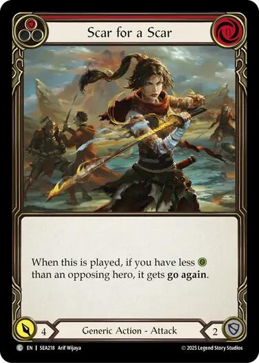 Scar for a Scar (Red) [SEA218] (High Seas) | Magic Magpie