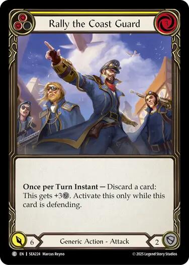 Rally the Coast Guard (Yellow) [SEA224] (High Seas) | Magic Magpie
