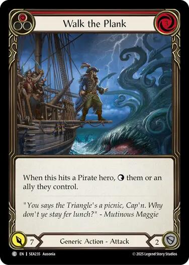 Walk the Plank (Red) [SEA235] (High Seas)  Rainbow Foil | Magic Magpie