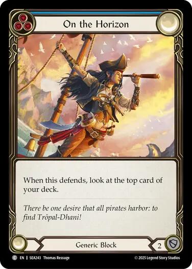 On the Horizon (Blue) [SEA243] (High Seas)  Rainbow Foil | Magic Magpie