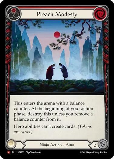 Preach Modesty [SEA252] (High Seas)  Rainbow Foil | Magic Magpie