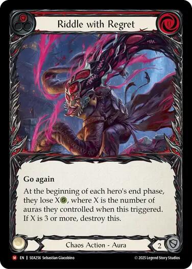 Riddle with Regret [SEA256] (High Seas)  Rainbow Foil | Magic Magpie