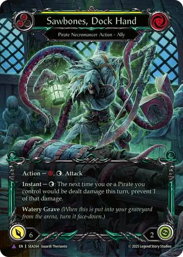 Sawbones, Dock Hand [SEA264] (High Seas)  Cold Foil | Magic Magpie
