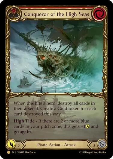 Conqueror of the High Seas (Treasure) [SEA130] (High Seas)  Cold Foil | Magic Magpie