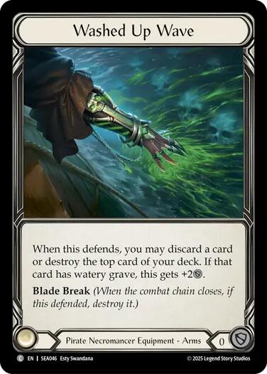 Washed Up Wave (Treasure) [SEA046] (High Seas)  Cold Foil | Magic Magpie