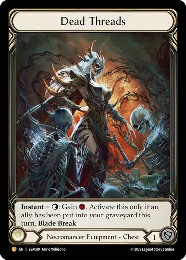 Dead Threads (Treasure) [SEA080] (High Seas)  Cold Foil | Magic Magpie