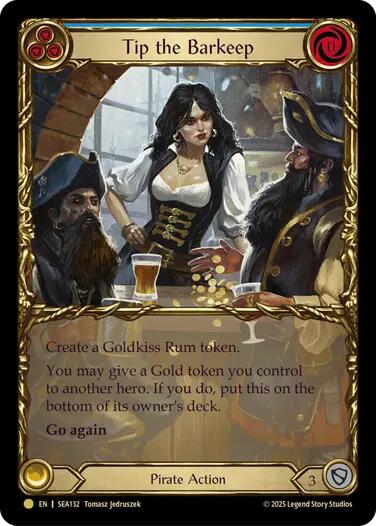 Tip the Barkeep (Treasure) [SEA132] (High Seas)  Cold Foil | Magic Magpie