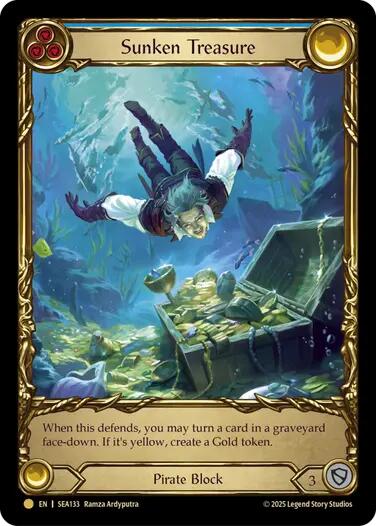 Sunken Treasure [SEA133] (High Seas)  Cold Foil | Magic Magpie