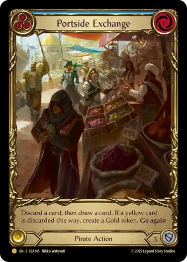 Portside Exchange (Treasure) [SEA145] (High Seas)  Cold Foil | Magic Magpie