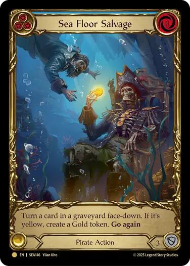 Sea Floor Salvage (Treasure) [SEA146] (High Seas)  Cold Foil | Magic Magpie