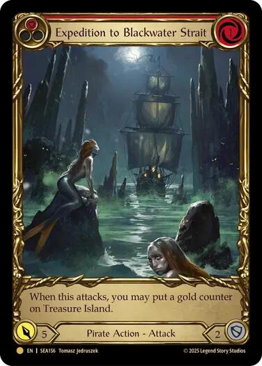 Expedition to Blackwater Strait (Treasure) [SEA156] (High Seas)  Cold Foil | Magic Magpie