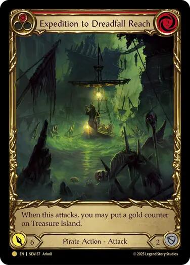 Expedition to Dreadfall Reach (Treasure) [SEA157] (High Seas)  Cold Foil | Magic Magpie