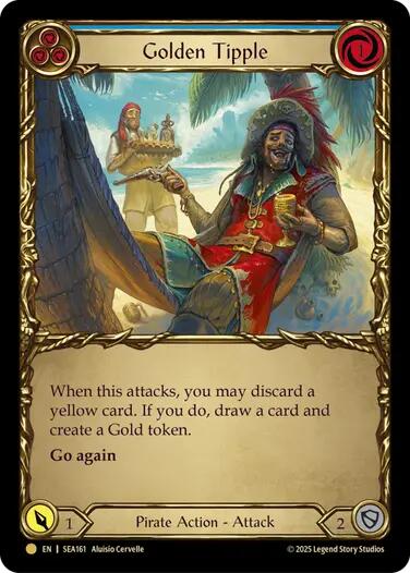 Golden Tipple (Blue) (Treasure) [SEA161] (High Seas)  Cold Foil | Magic Magpie