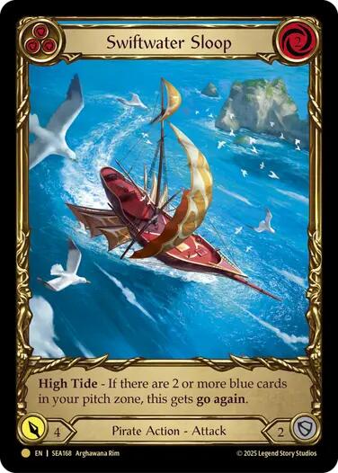 Swiftwater Sloop (Blue) (Treasure) [SEA168] (High Seas)  Cold Foil | Magic Magpie