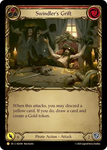 Swindler's Grift (Red) (Treasure) [SEA169] (High Seas)  Cold Foil | Magic Magpie