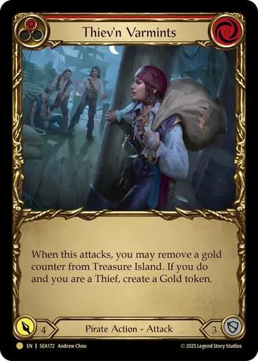 Thiev'n Varmints (Treasure) [SEA172] (High Seas)  Cold Foil | Magic Magpie