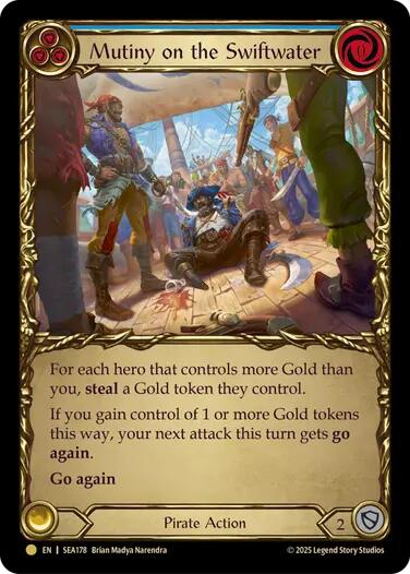 Mutiny on the Swiftwater (Treasure) [SEA178] (High Seas)  Cold Foil | Magic Magpie