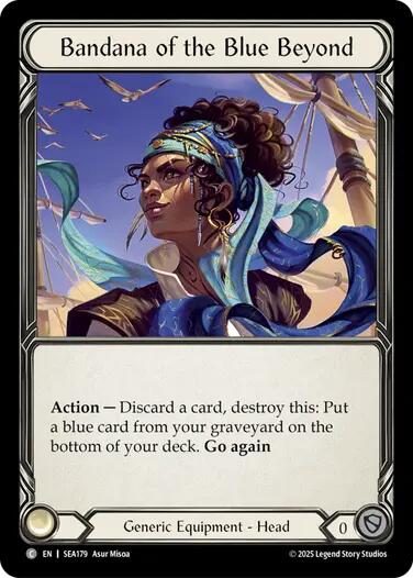 Bandana of the Blue Beyonds (Treasure) [SEA179] (High Seas)  Cold Foil | Magic Magpie