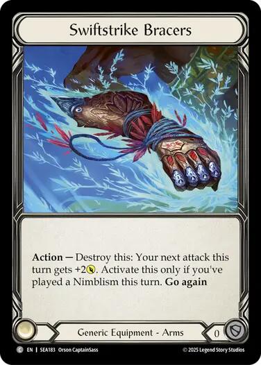 Swiftstrike Bracers (Treasure) [SEA183] (High Seas)  Cold Foil | Magic Magpie