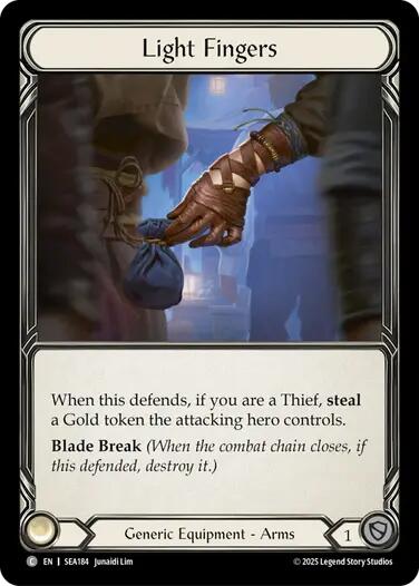 Light Fingers (Treasure) [SEA184] (High Seas)  Cold Foil | Magic Magpie