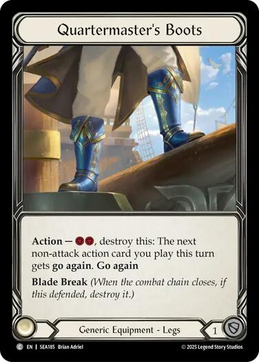 Quartermaster's Boots (Treasure) [SEA185] (High Seas)  Cold Foil | Magic Magpie