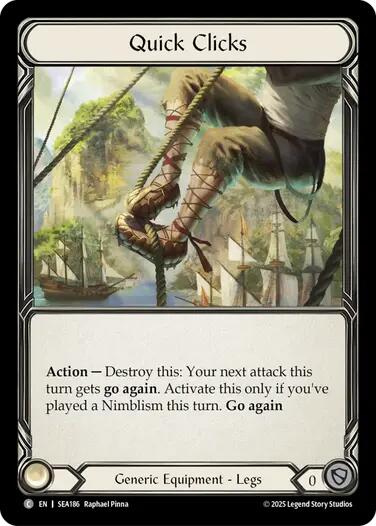 Quick Clicks (Treasure) [SEA186] (High Seas)  Cold Foil | Magic Magpie