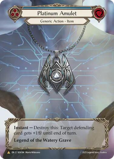 Platinum Amulet (Treasure) [SEA194] (High Seas)  Cold Foil | Magic Magpie