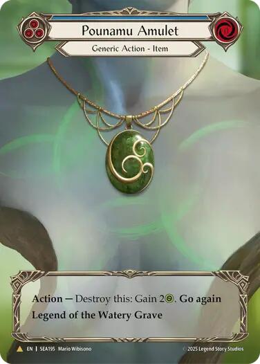 Pounamu Amulet (Treasure) [SEA195] (High Seas)  Cold Foil | Magic Magpie