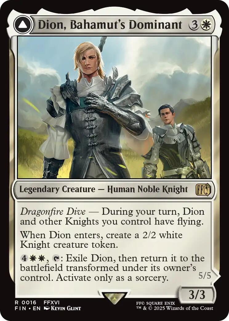 Dion, Bahamut's Dominant // Bahamut, Warden of Light [FINAL FANTASY] | Magic Magpie