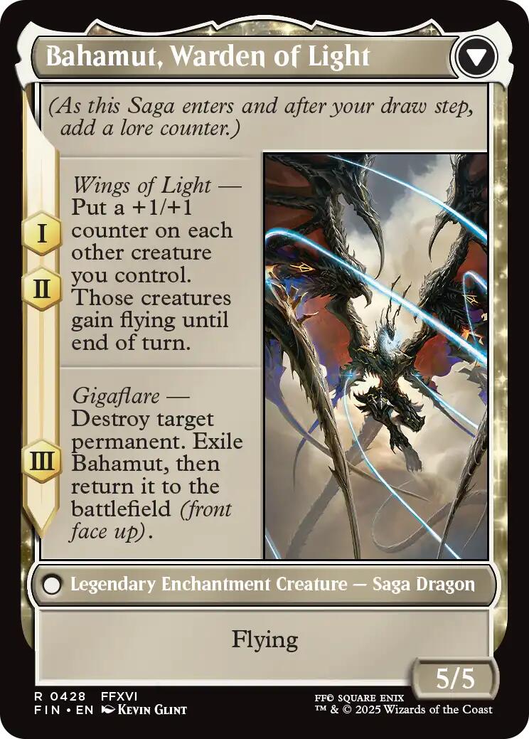 Dion, Bahamut's Dominant // Bahamut, Warden of Light (Extended Art) [FINAL FANTASY] | Magic Magpie