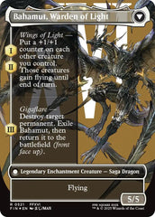 Dion, Bahamut's Dominant // Bahamut, Warden of Light (Borderless) (Surge Foil) [FINAL FANTASY] | Magic Magpie