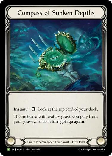 Compass of Sunken Depths [GEM037] (GEM Pack 2)  Cold Foil | Magic Magpie