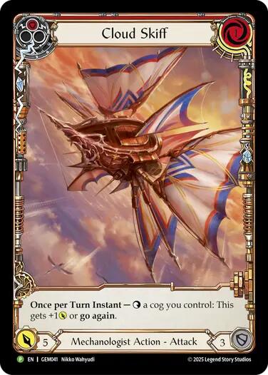 Cloud Skiff (Red) [GEM041] (GEM Pack 2) | Magic Magpie