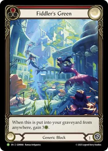Fiddler's Green (Red) [GEM066] (GEM Pack 2)  Rainbow Foil | Magic Magpie