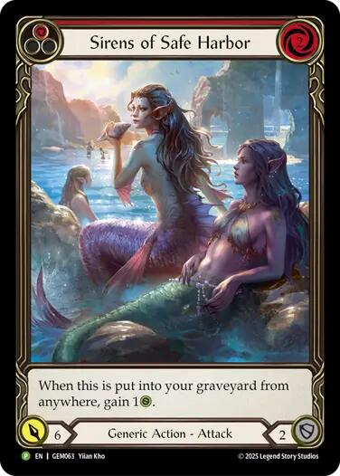 Sirens of Safe Harbor (Red) [GEM063] (GEM Pack 2)  Rainbow Foil | Magic Magpie