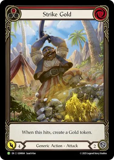 Strike Gold (Red) [GEM064] (GEM Pack 2) | Magic Magpie