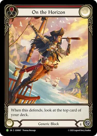 On the Horizon (Red) [GEM067] (GEM Pack 2) | Magic Magpie