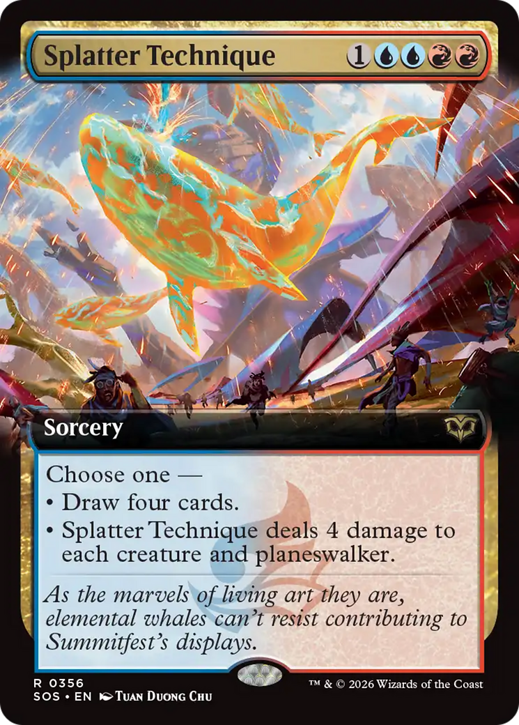 Splatter Technique (Extended Art) [Secrets of Strixhaven] | Magic Magpie