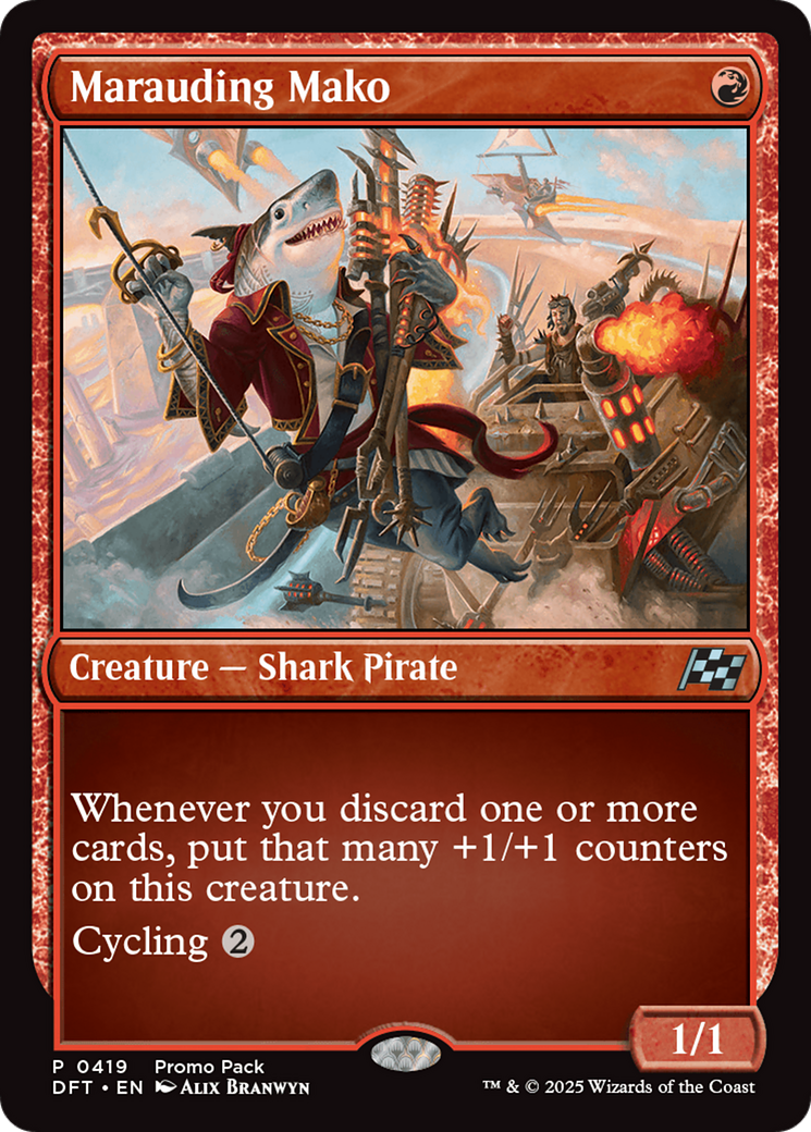 Marauding Mako (Promo Pack) [Aetherdrift Promos] | Magic Magpie