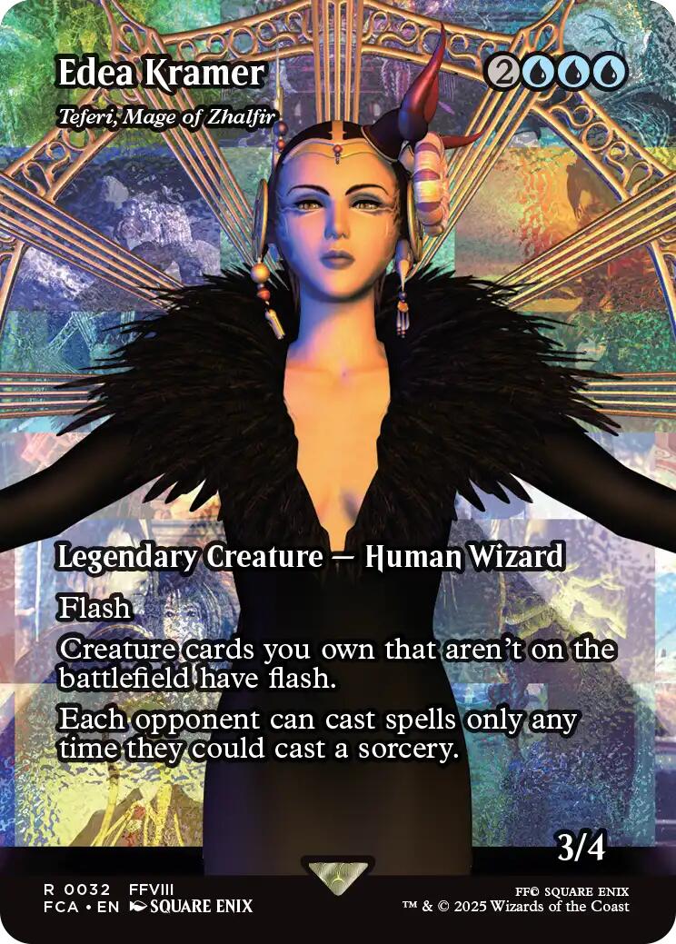 Edea Kramer - Teferi, Mage of Zhalfir (Showcase) [FINAL FANTASY : Through the Ages] | Magic Magpie