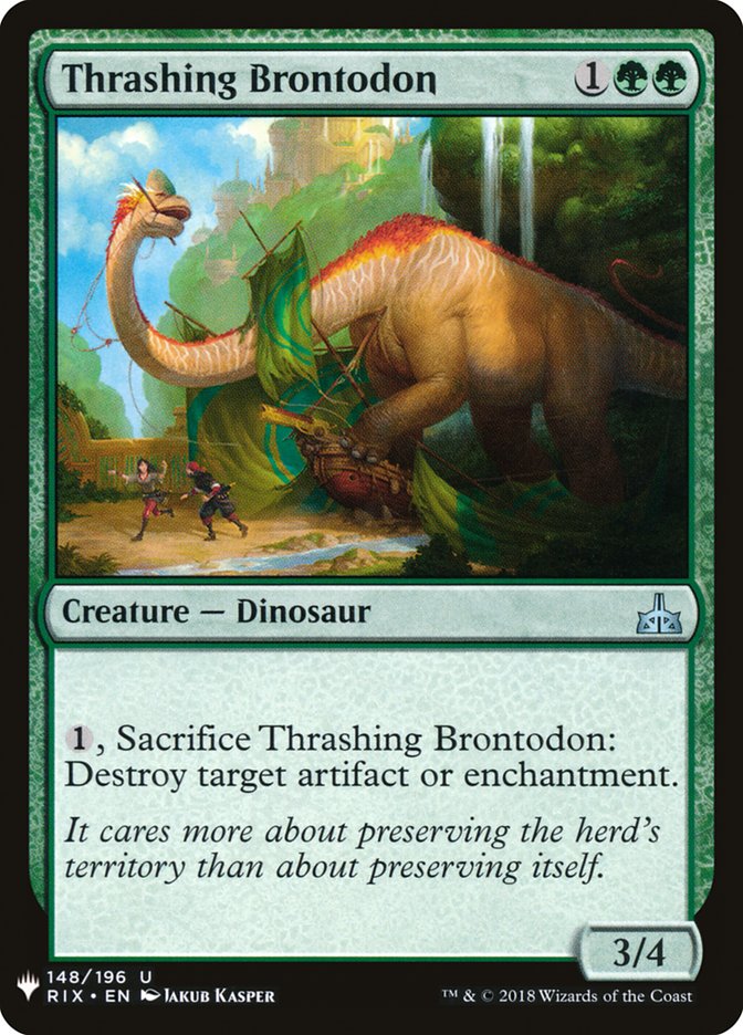 Thrashing Brontodon [Mystery Booster] | Magic Magpie