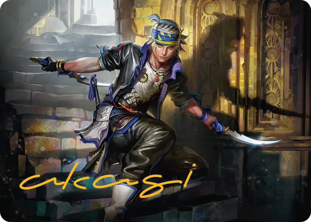 Locke Cole Art Card (Gold-Stamped Signature) [FINAL FANTASY Art Series] | Magic Magpie